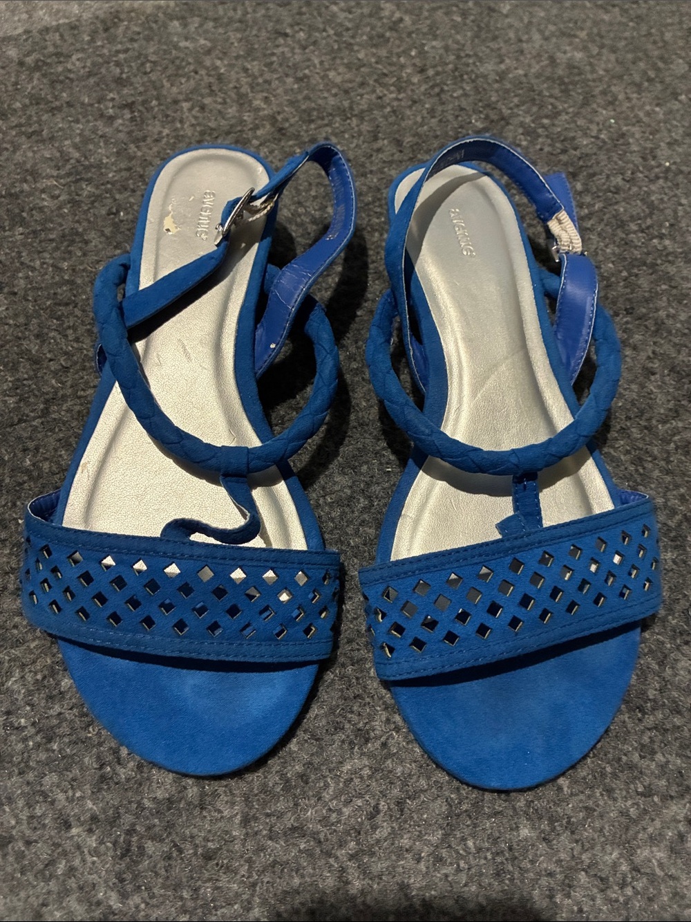 👠 Blue Women’s Braided Strap Sandals